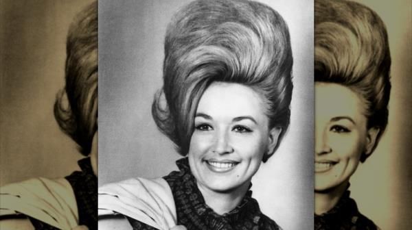 Dolly Parton portrait 1965 with huge bouffant